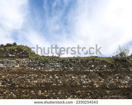 ancient city tour , medieval habitat , Iznik City Walls in the Province of Bursa, Turkey. High quality photo