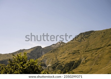 Mountainous terrain on the Georgian military road