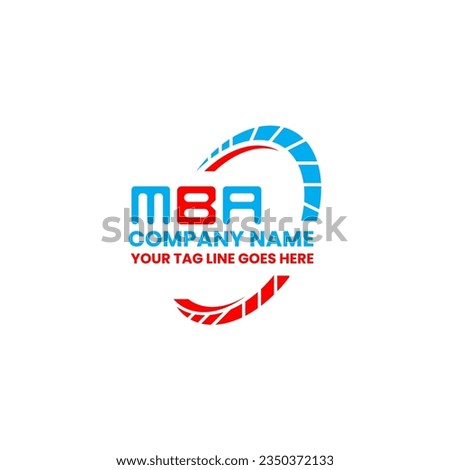MBA letter logo creative design with vector graphic, MBA simple and modern logo. MBA luxurious alphabet design  