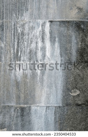 Abstract form on the wall and grunge floor