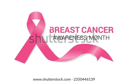 Breast Cancer awareness month (BCAM) is observed every year in October. Banner, poster, card, background design.