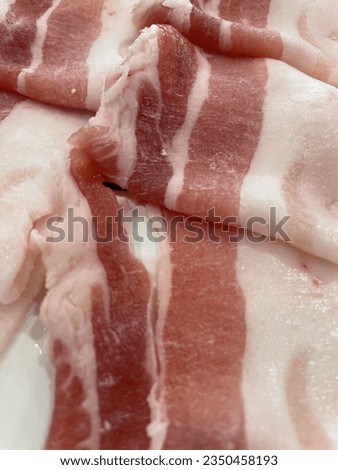 A picture of closeup bacon 🥓