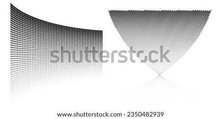 Design elements symbol Editable icon - Halftone dot pattern on white background. Vector illustration eps 10 frame with black abstract random dots for technology, big data