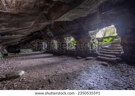 An artificial cave built in the late 18th century