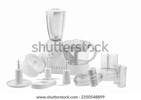 electric kitchen food maker on white background