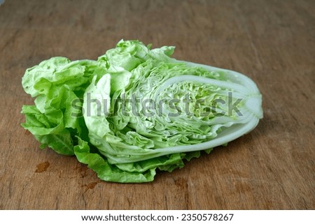  Vegetables photography of isolated cabbage on wooden background,soft focus