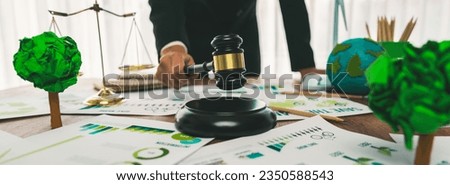 law maker and lawyer making environmental protection and eco-friendly legislation law implement clean and sustainable energy with net zero regulation to save Earth from global warming.Trailblazing Royalty-Free Stock Photo #2350588543