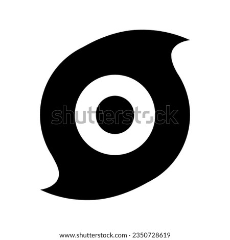 Simple typhoon icon. Hurricane icon. Vector. Royalty-Free Stock Photo #2350728619