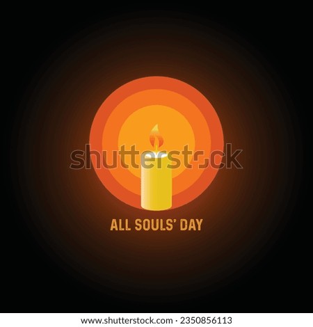 All Souls' Day. All soul's day theme illustration. Vector illustration. Suitable for Poster, Banners, campaign and greeting card. Royalty-Free Stock Photo #2350856113