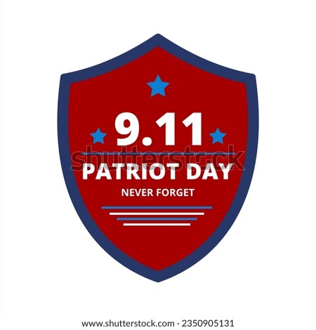 patriot day icon design with shield concept suitable for t-shirt design suitable for patriot day design on united states