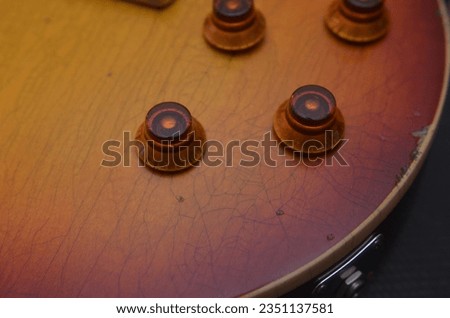 Old Vintage Cherry Sunburst Electric Guitar