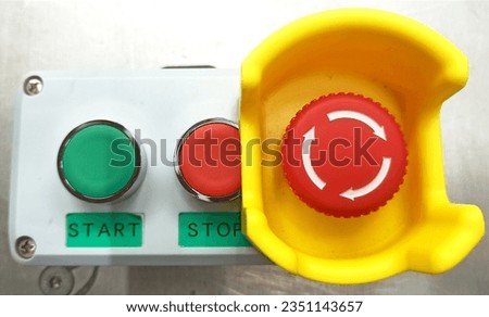 Part of Main control  Automatic machine START .. STOP .. EMERGENCY
