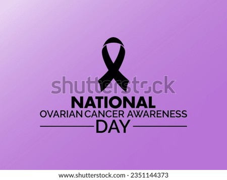 National Ovarian Cancer Awareness Day Strengthens Advocacy, Support, and Early Detection Efforts. Shining Light on Silent Fighters vector illustration banner template.