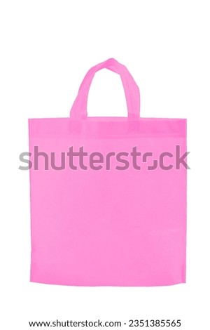 cotton canvas  bag with two handles, Isolate on a white background