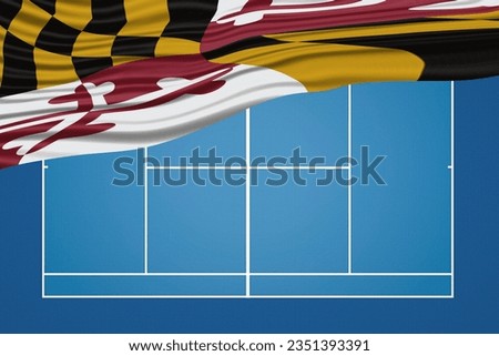 Maryland state Wavy Flag Tennis Court, Maryland Hard court