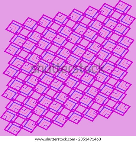 Vector abstract illustration in the form of colorful geometric patterns on a pink background