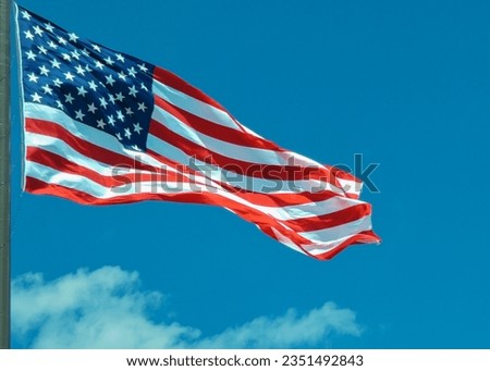 The national flag in America