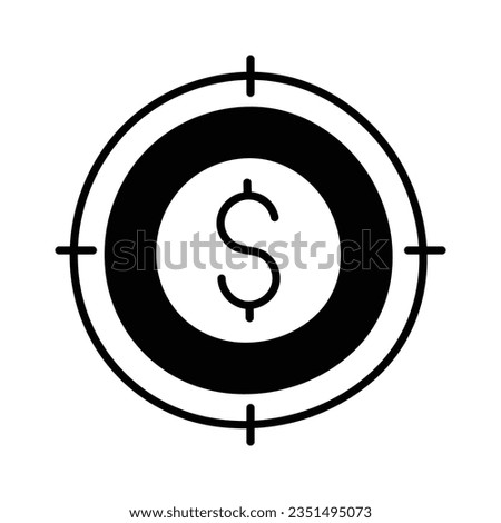Target doodle Icon Design illustration. Business Symbol on White background EPS 10 File