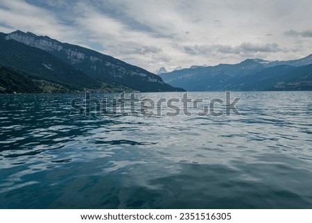Boat trip on Lake Thun in Switzerland. Incredible landscapes and views