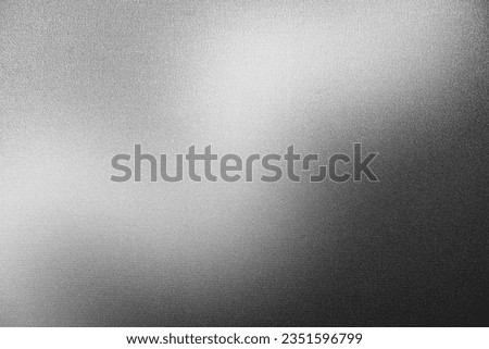 Black white dark gray silvery abstract background. Color gradient. Wave. Rough grain grainy grungy noise dust. Brushed matte shimmery blur. Light. Metallic steel metal effect. Design. Royalty-Free Stock Photo #2351596799