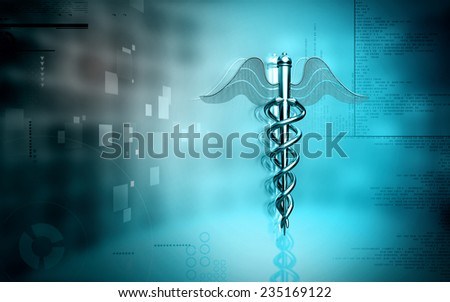 Digital illustration of Medical symbol in  colour background 