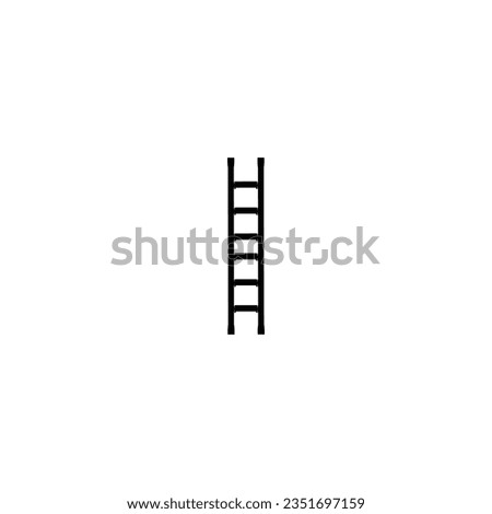 Ladder icon. Simple style Ladder poster background symbol. Ladder brand logo design element. Ladder t-shirt printing. Vector for sticker.