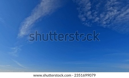 beautiful huge clouds in the blue sky bg - photo of nature