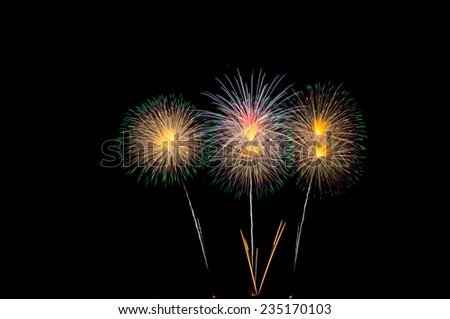 fireworks international at pattaya in thailand