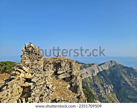 Summit of mount Ipsarion, Thassos island, Greece