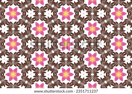 Seamless textile flower decorative ornament flower pattern. Pattern for web, prints, textile, furniture, cloth, digital, seamless pattern, fabric, mandala, ornament, floral, Background arabic motif.