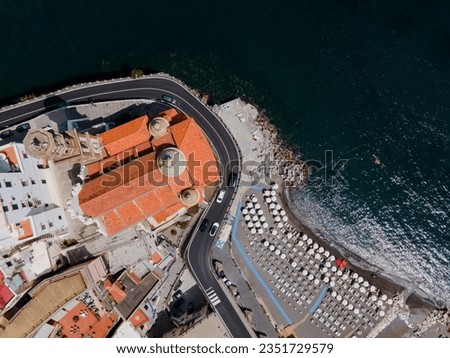Views from Atrani on the Amalfi Coast, Italy by Drone