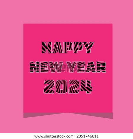 Happy new year design, new year 2024, holiday design