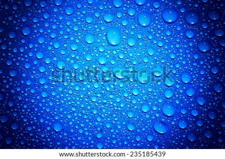 Background of water drops on glass 