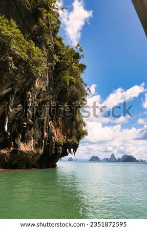 PANYEE ISLAND, THAILAND August 23, 2023, Thailand Phang Nga Bay islands Panak Island. This was on a hot sunny afternoon during the wet season.