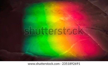 Rainbow Light Wave Effect On The Floor