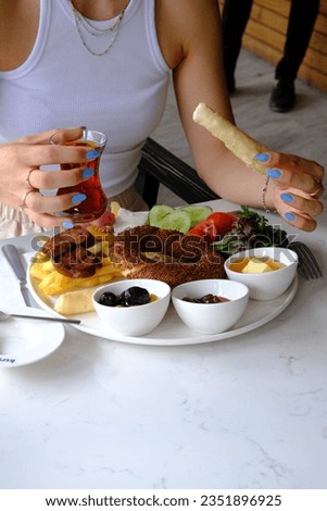 Rich and delicious Turkish breakfast