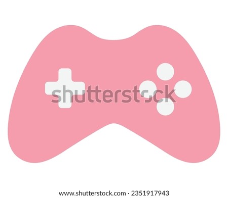 Joystick icon vector. Video game controller wireless gamepad icon vector illustration silhouette
