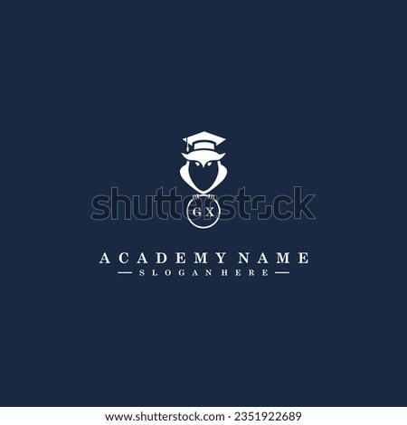 GX Initials Academy Logo Vector Art Icons and Graphics