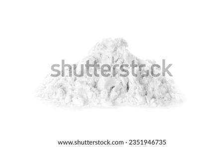 Heap of natural starch isolated on white Royalty-Free Stock Photo #2351946735
