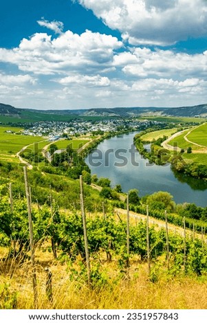 Short discovery tour in the Moselle region near Bremm - Rhineland-Palatinate - Germany Royalty-Free Stock Photo #2351957843