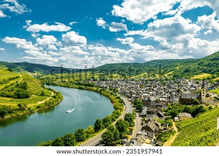 Short discovery tour in the Moselle region near Bremm - Rhineland-Palatinate - Germany Royalty-Free Stock Photo #2351957941