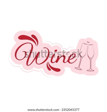 Red Wine Icon Vector Design.
