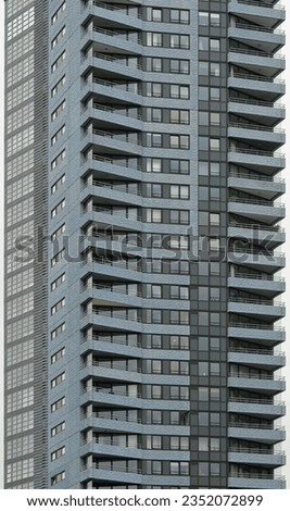 High rise building apartment facade exterior wallpaper texture
