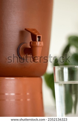 Close-up of a clay water filter (filtro de água de barro), common in Brazilian households.	 Royalty-Free Stock Photo #2352136323