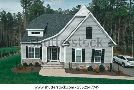 Modern two story home with garage