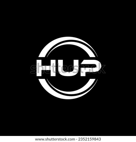 HUP Logo Design, Inspiration for a Unique Identity. Modern Elegance and Creative Design. Watermark Your Success with the Striking this Logo.