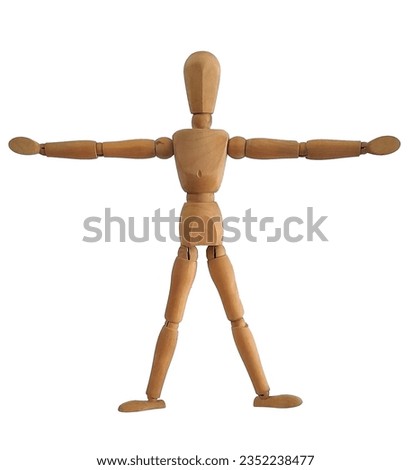 wooden puppet Used for modeling human gestures.There are many gestures for practicing drawingMade of beautiful lathe wood, running, walking, kicking football, volleying, waving left and right hands.