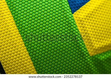 Close up volleyball ball macro fragment background