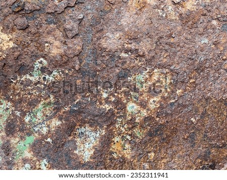 Rust that naturally occurs on iron metals Royalty-Free Stock Photo #2352311941