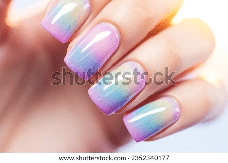 image of colorful cute nails